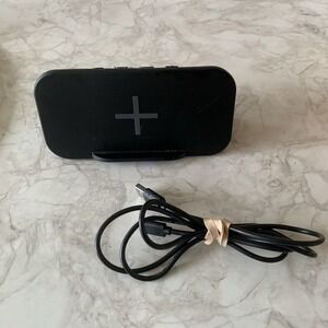 iBox Podium Bluetooth Speaker With Wireless Charging Stand Black